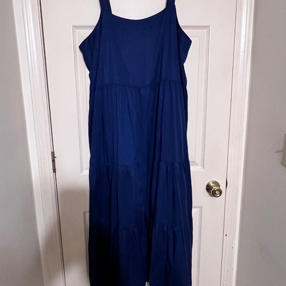 Navy Strap Dress - NEW and TALL! 2X